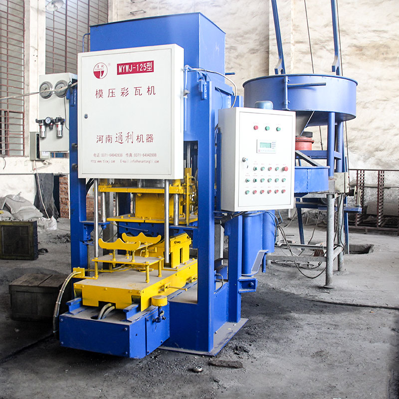 模壓式水泥彩瓦機用途，工藝流程